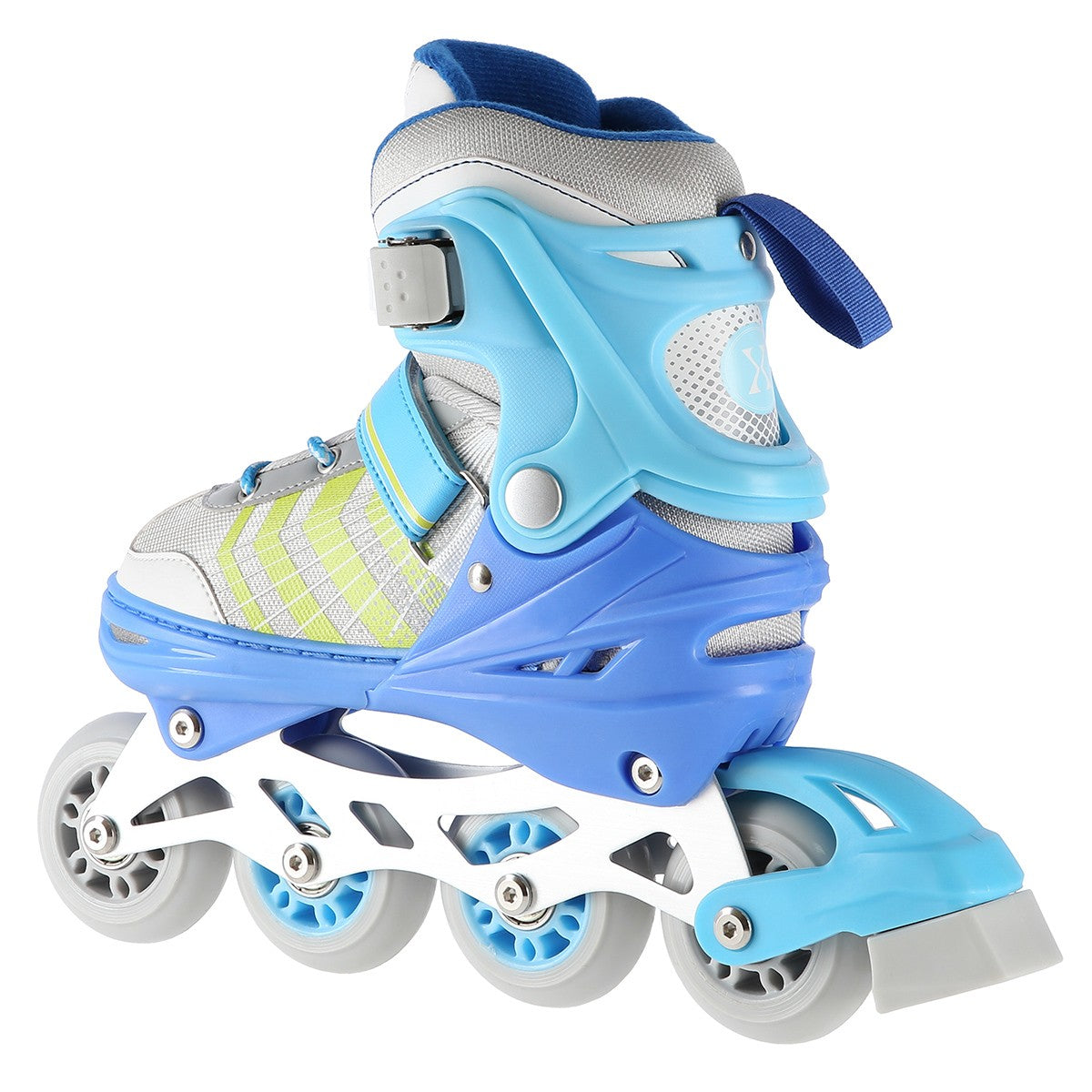 4-in-1 Blue Inline & Ice Skates, Size L (39-43)