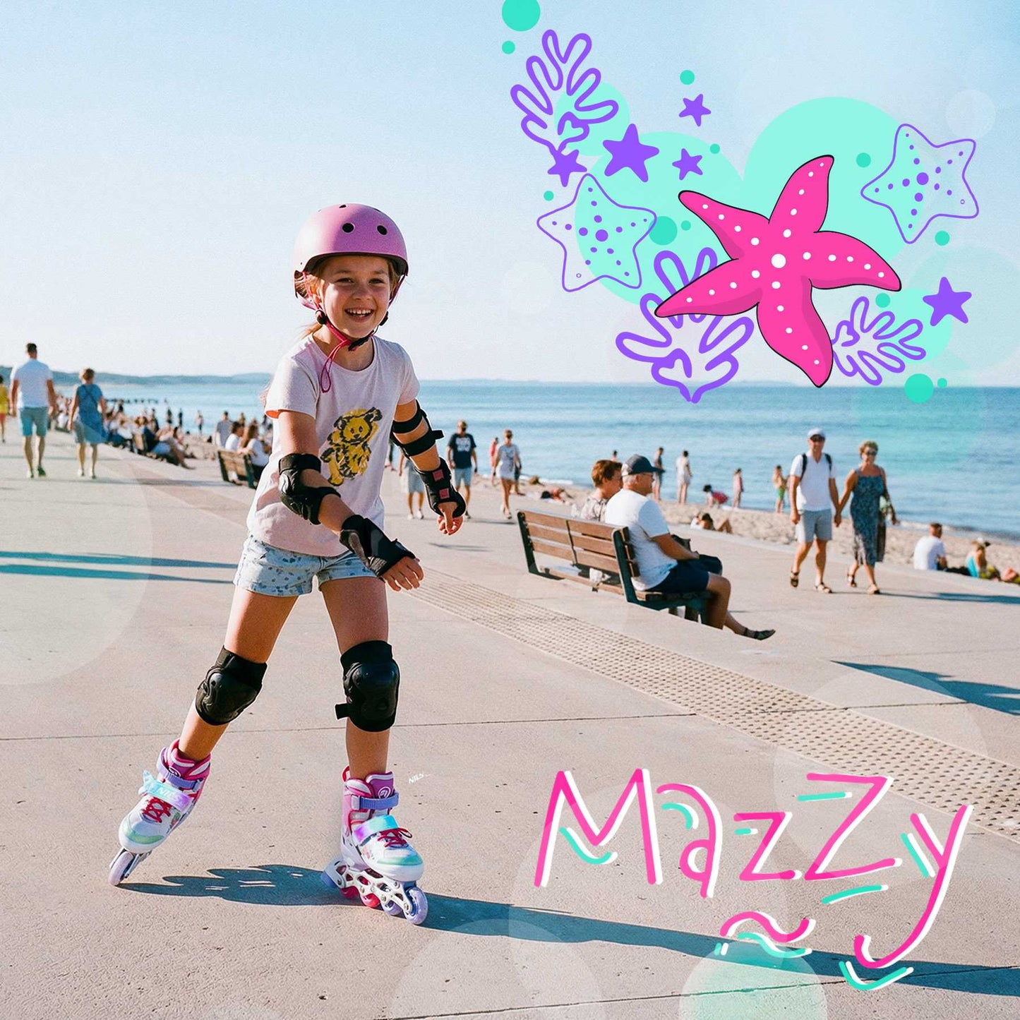 4-in-1 Inline & Ice Skate Set for Kids, Size S (31-34)