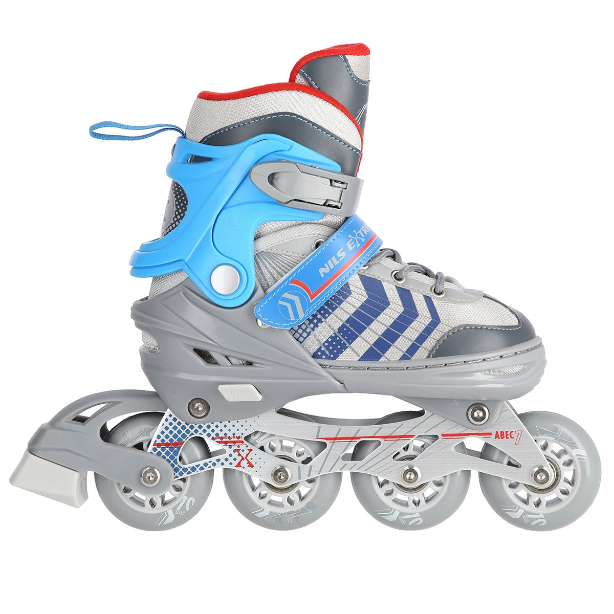 4-in-1 Inline & Ice Skates, Grey/Blue, Size S (29-33)