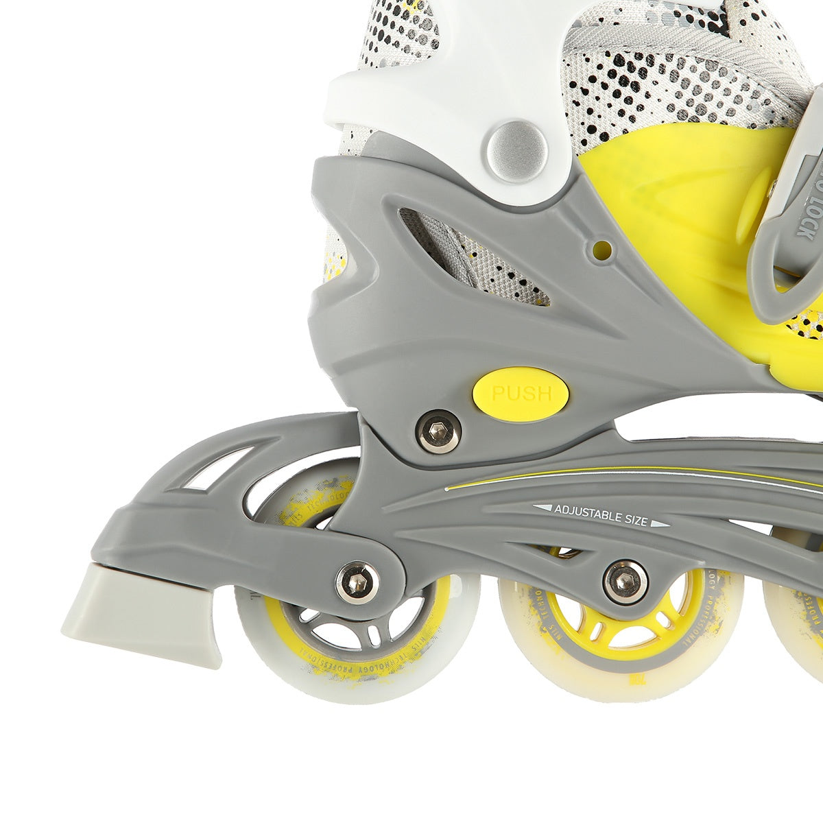 4-in-1 Inline/Ice Skates, Lime, Size S (31-34)