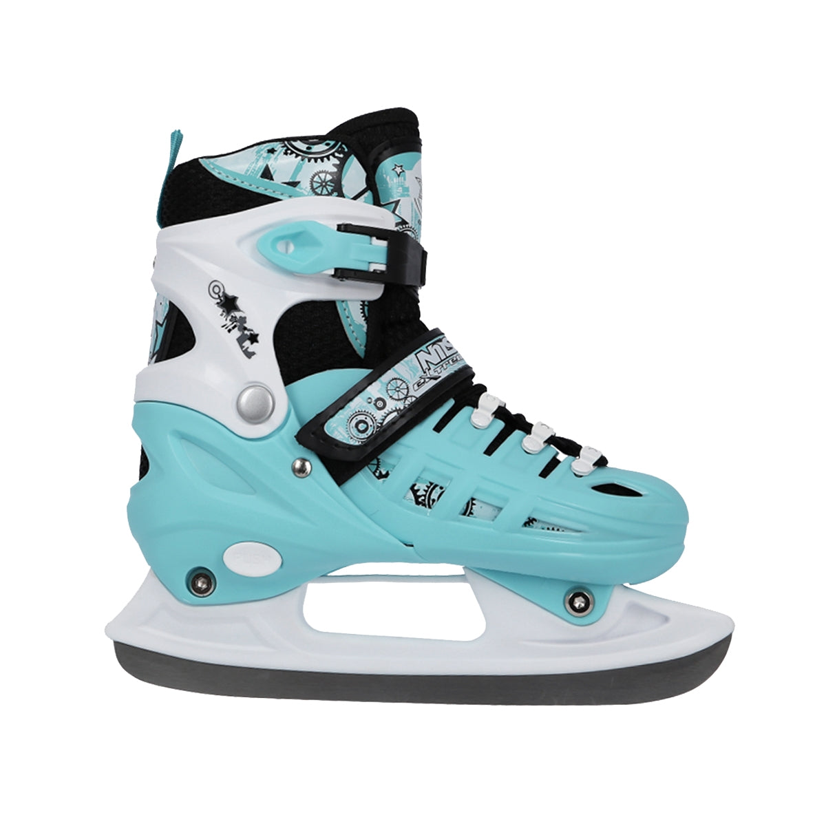 4-in-1 Inline Ice Skates, Mint, Size S (31-34)