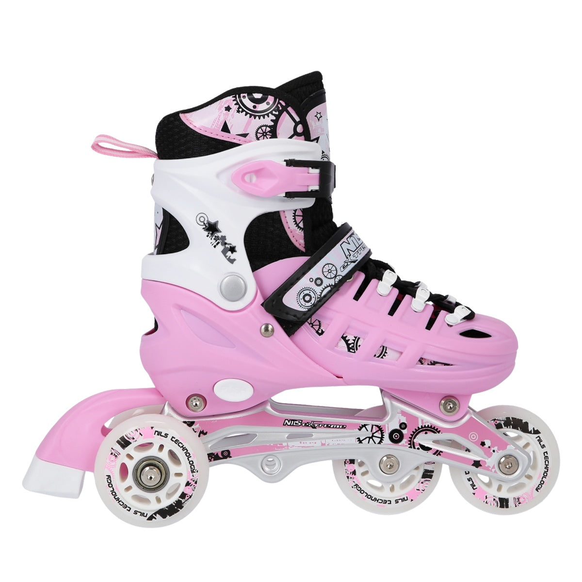 4-in-1 Inline Ice Skates, Pink, Size L (39-42)