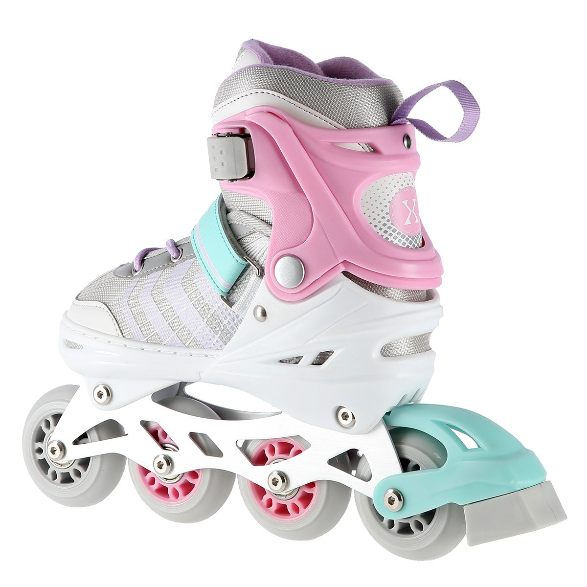 4-in-1 Inline & Ice Skates, Pink, Size M (34-38)