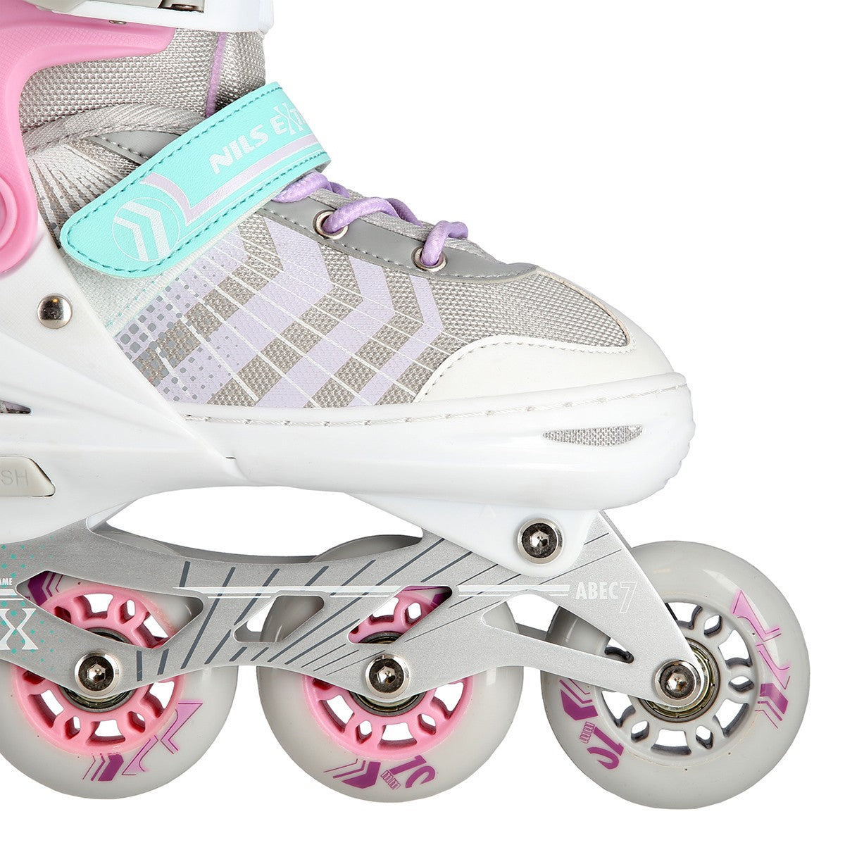 4-in-1 Inline & Ice Skates, Pink, Size M (34-38)