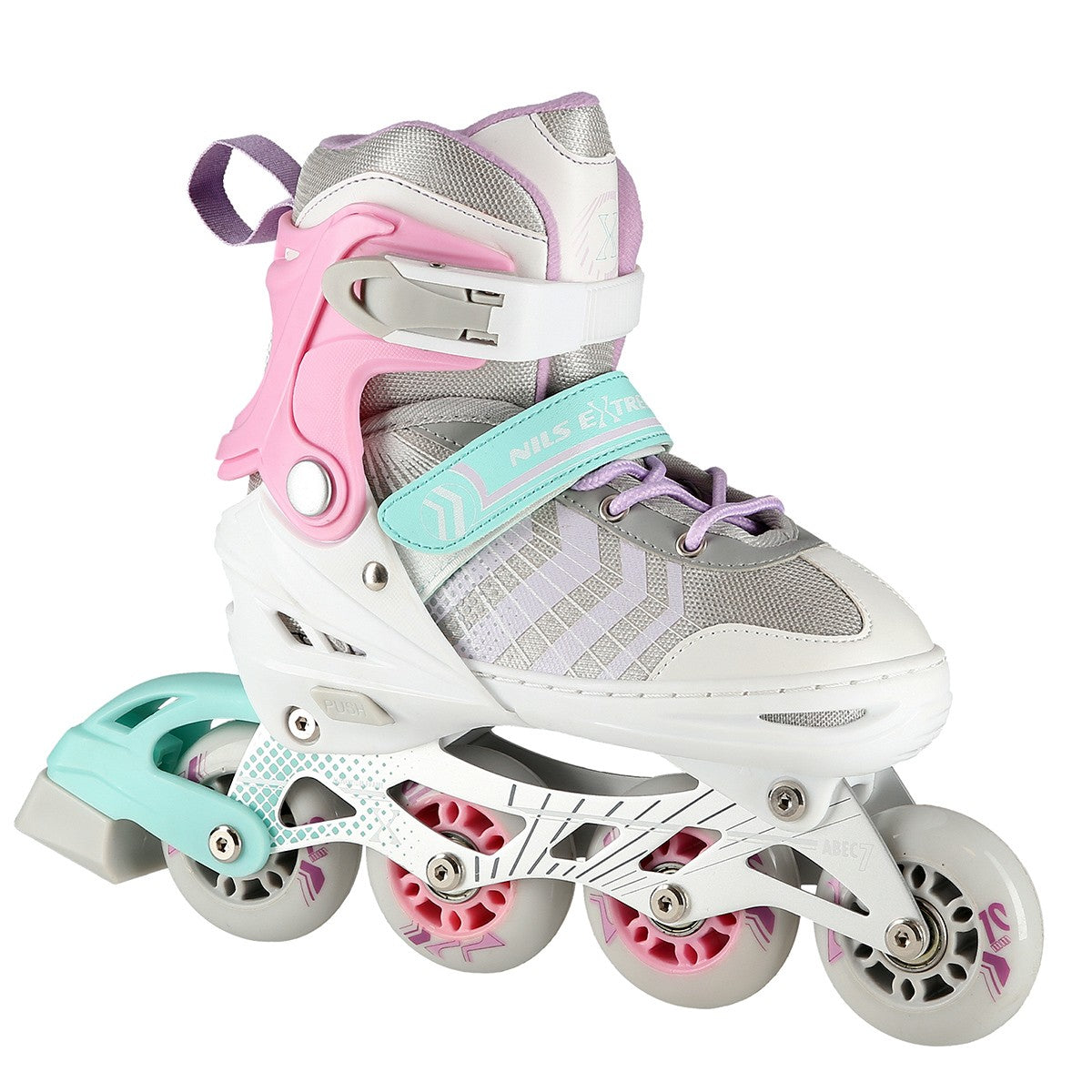 4-in-1 Inline & Ice Skates, Pink, Size S (29-33)