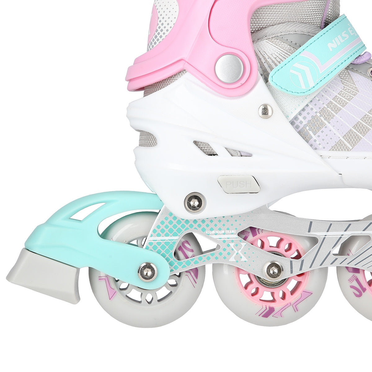 4-in-1 Inline & Ice Skates, Pink, Size S (29-33)