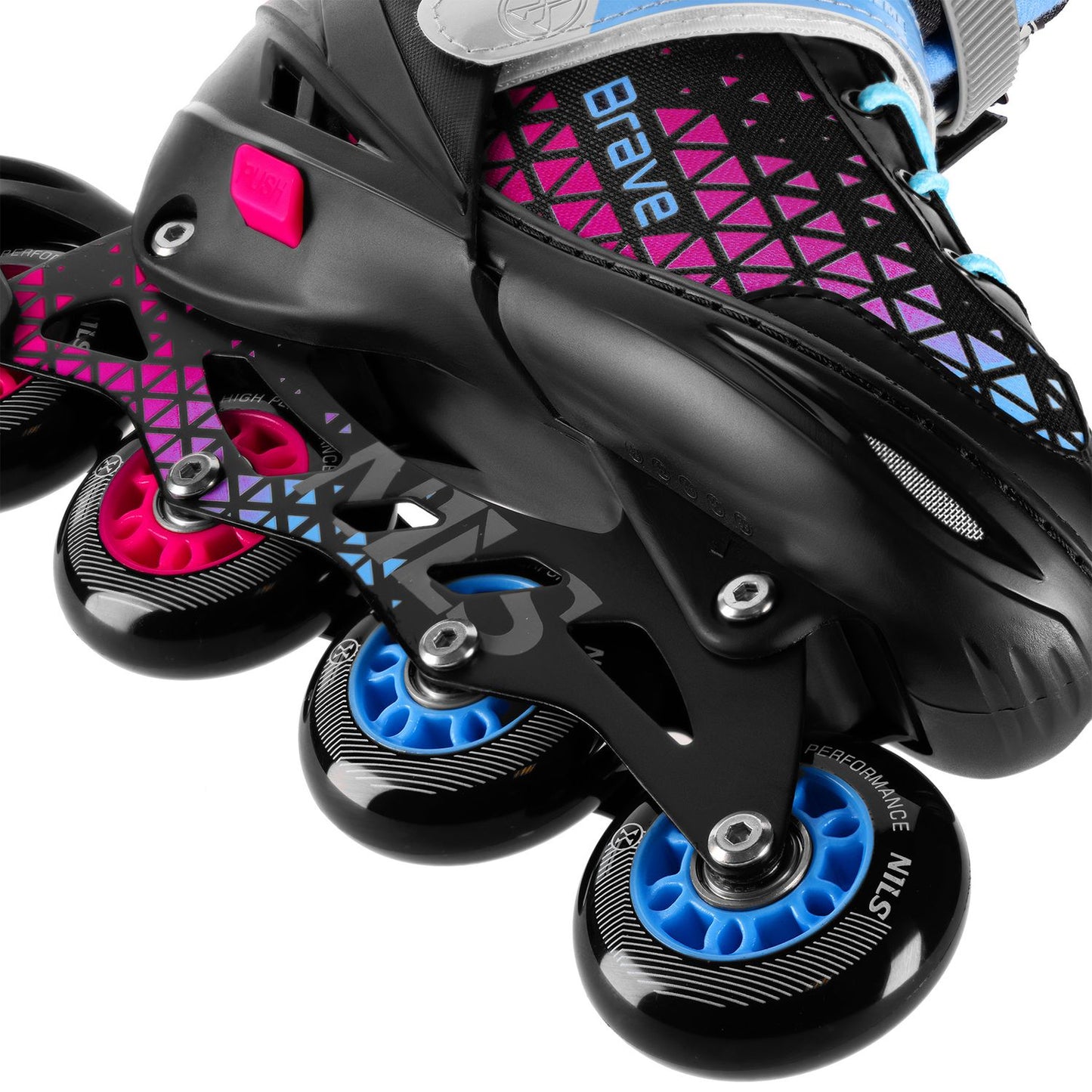 4-in-1 Inline & Ice Skates Set, Pink, Size S (29-33)
