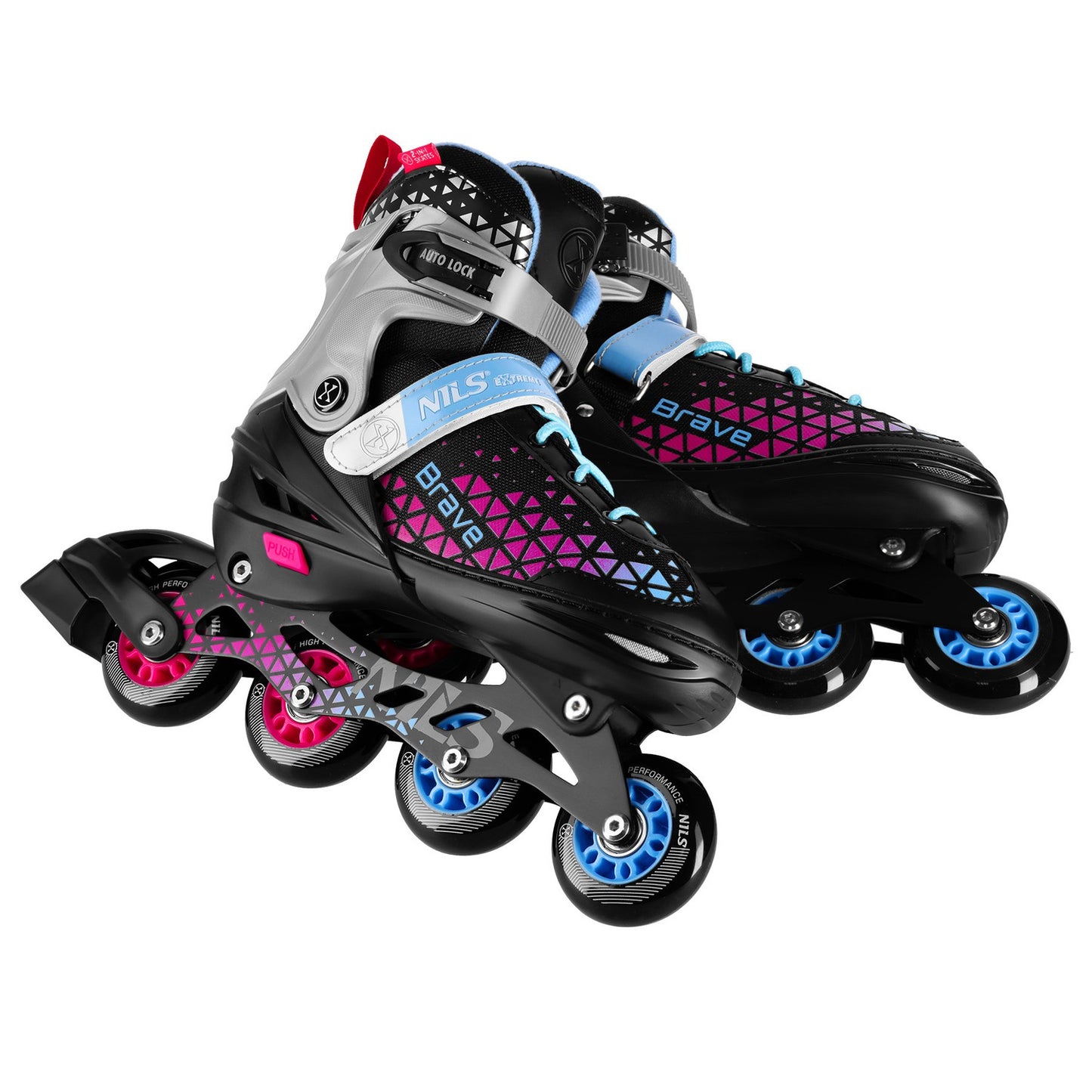 4-in-1 Inline & Ice Skates Set, Pink, Size S (29-33)