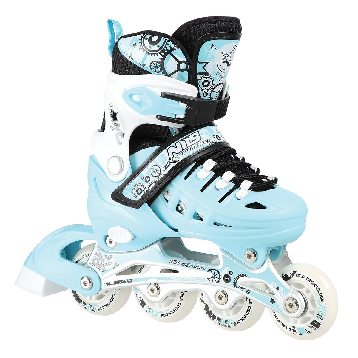 4-in-1 Inline Ice Skates, Size L (39-42), Mint