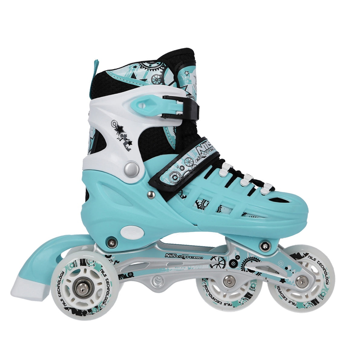 4-in-1 Inline Ice Skates, Size L (39-42), Mint