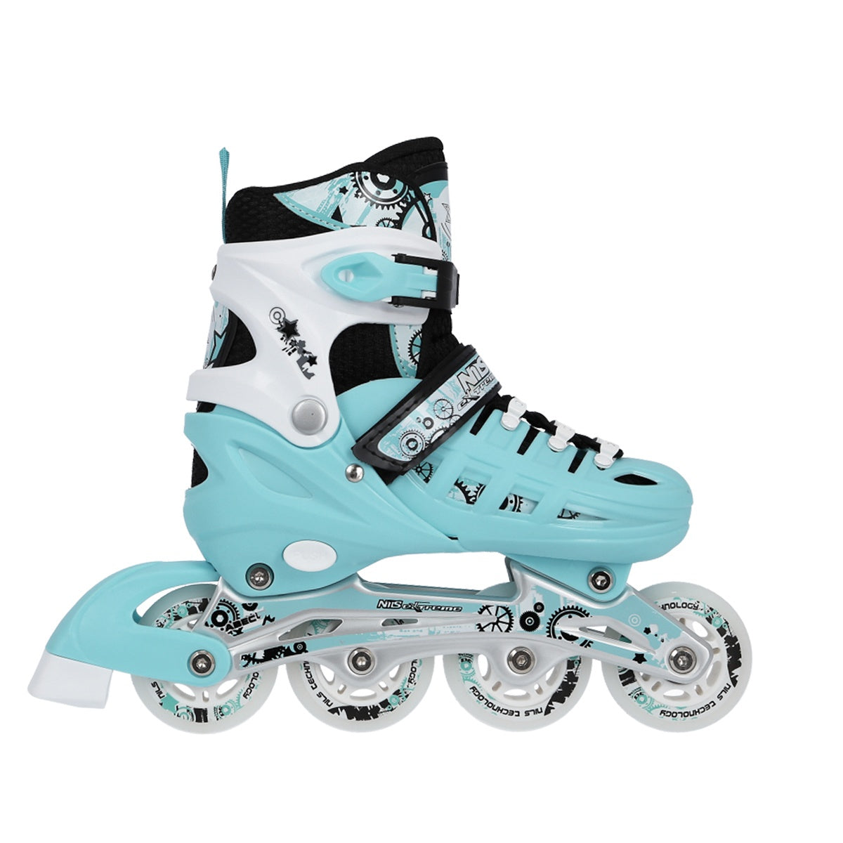 4-in-1 Inline Ice Skates, Size L (39-42), Mint