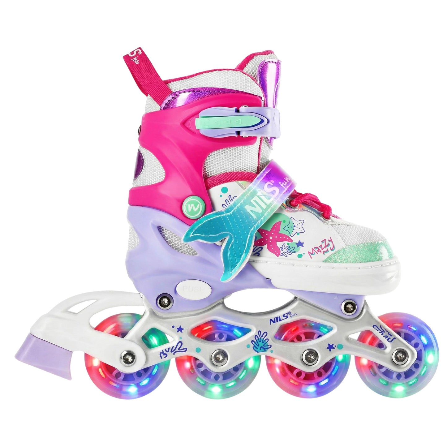 4-in-1 Kids Skates Set, Adjustable Size M (35-38)