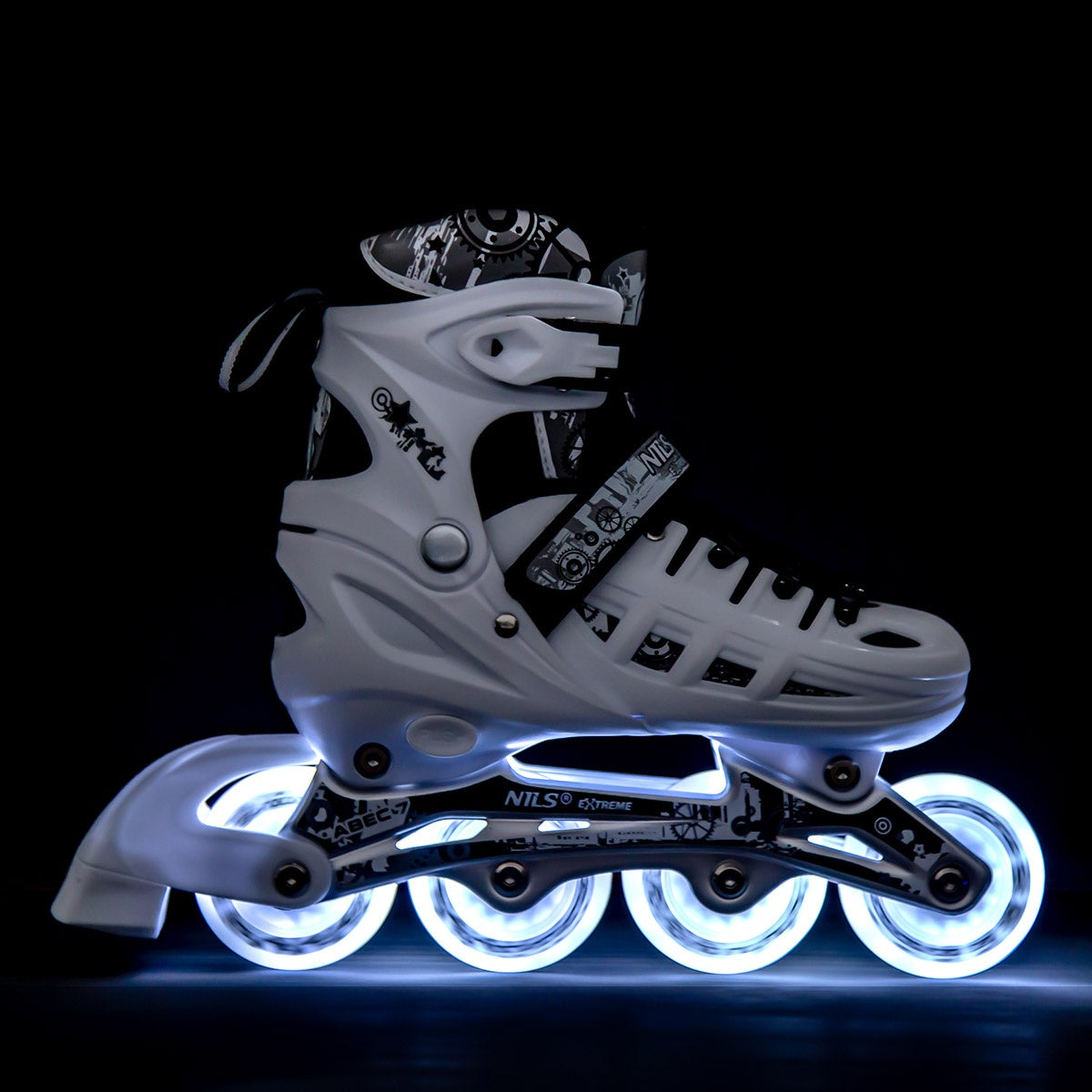 4-in-1 LED Inline/Ice Skates, Size M (35-38)