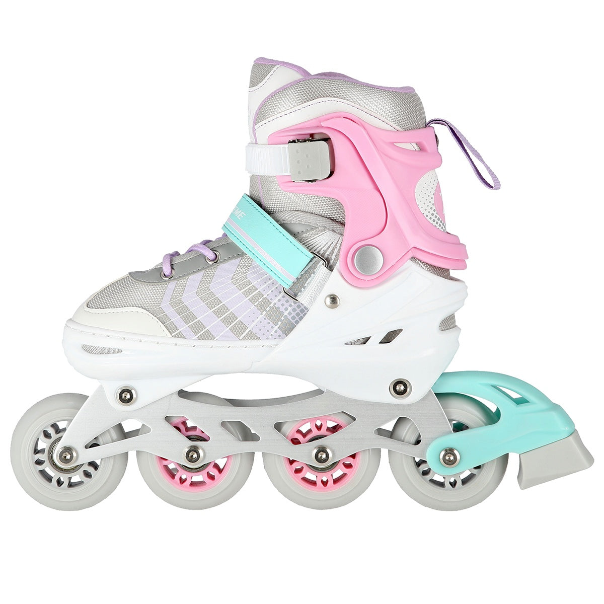 4-in-1 Pink Inline & Ice Skates, Size L (39-43)