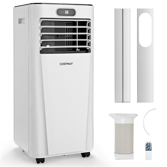 4 in 1 Portable Air Conditioner 7000 BTU Cooling & Ventilation & Dehumidification 16℃～32℃ White