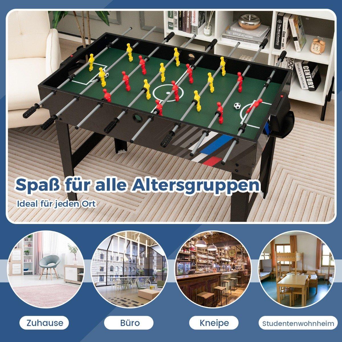 4 in 1 multi-game table with table football & pool billiards & air hockey & table tennis arcade game set