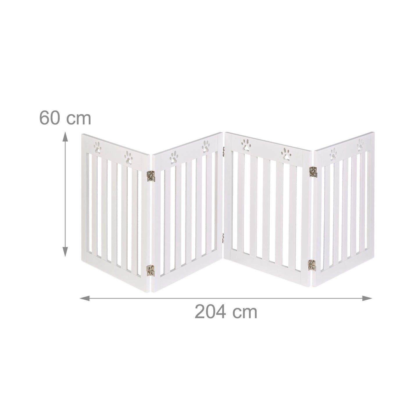 4-part dog barrier fence paws