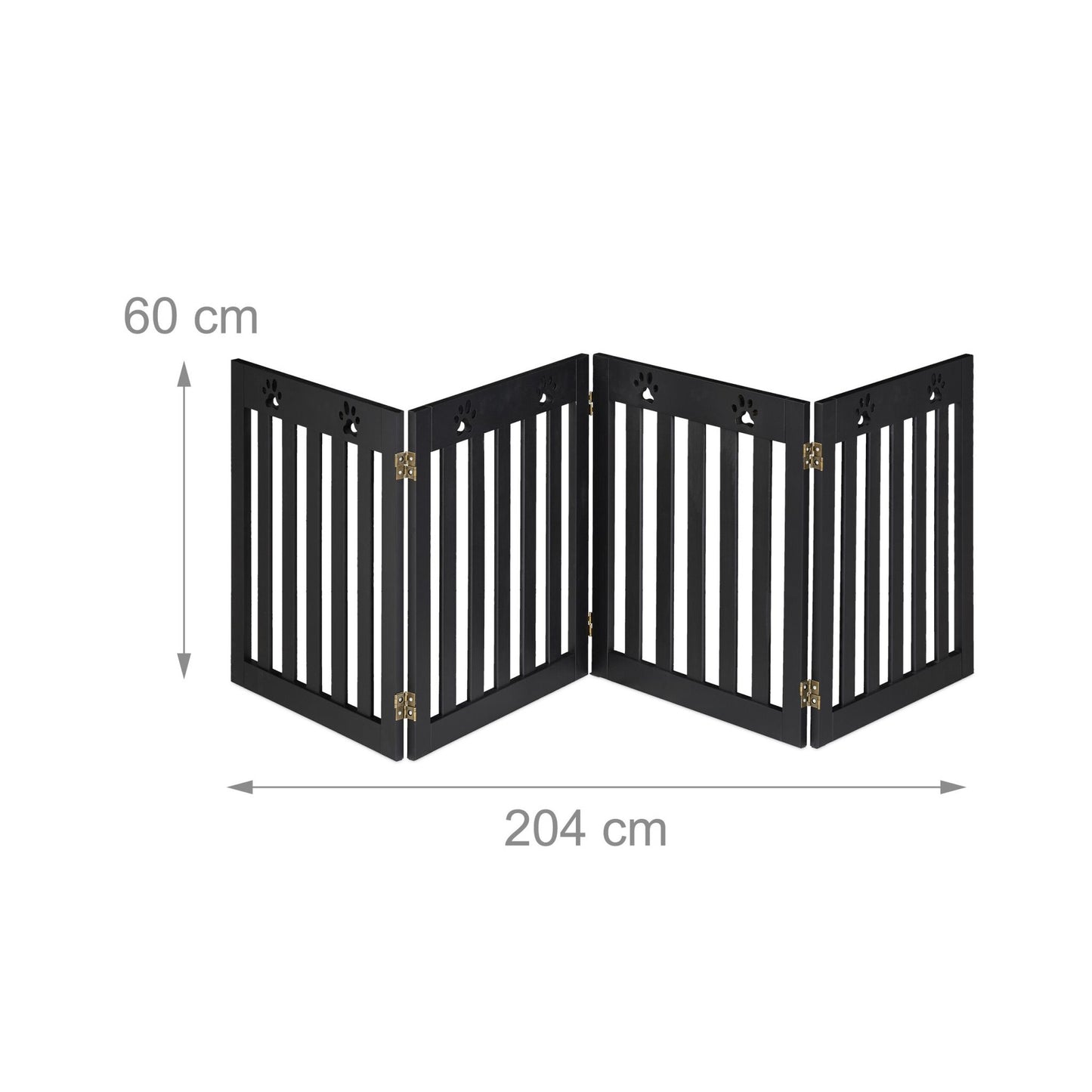 4-part dog barrier fence paws
