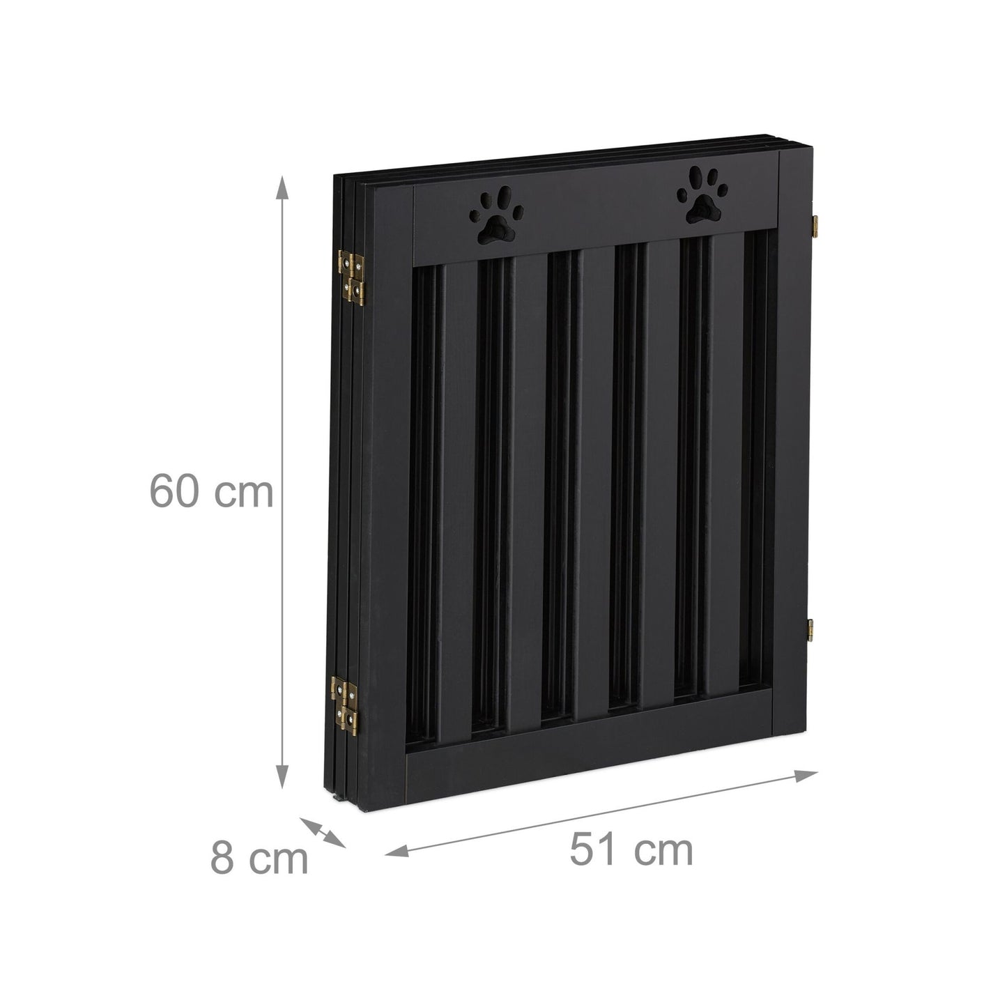 4-part dog barrier fence paws