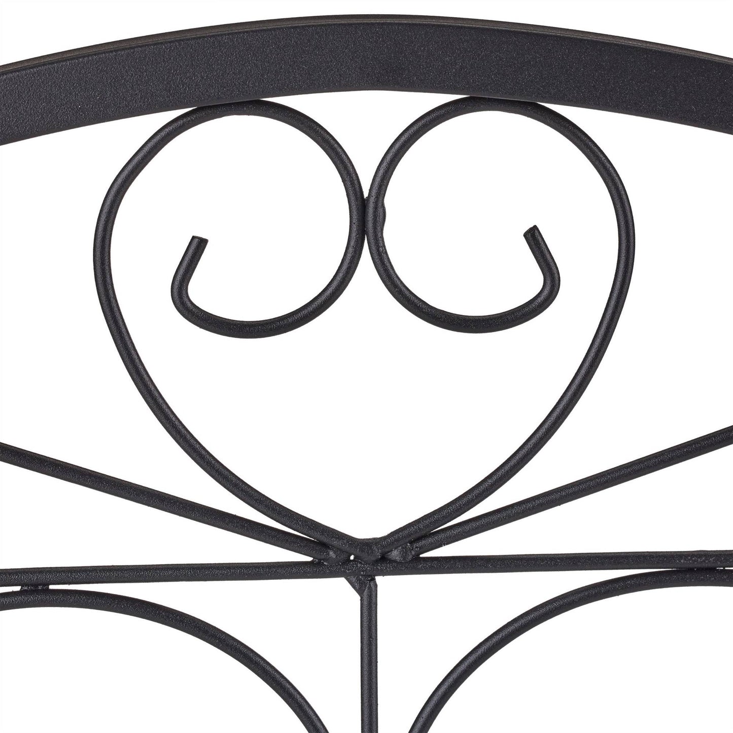 4-part flower bed fence in metal