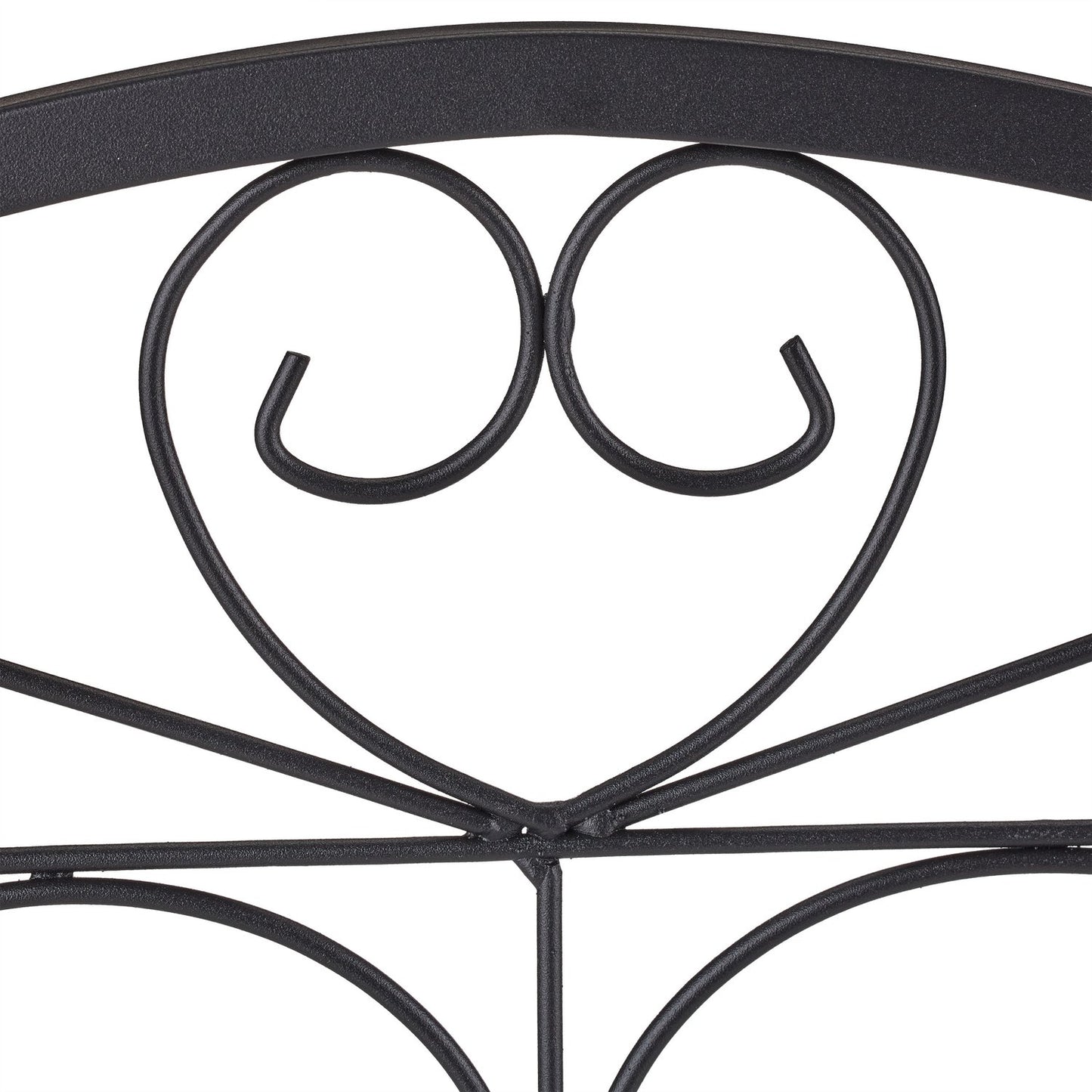 4-part flower bed fence in metal
