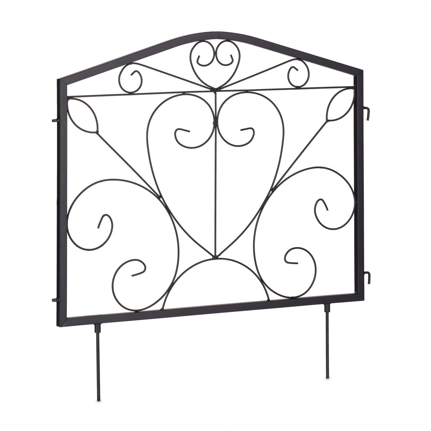 4-part flower bed fence in metal