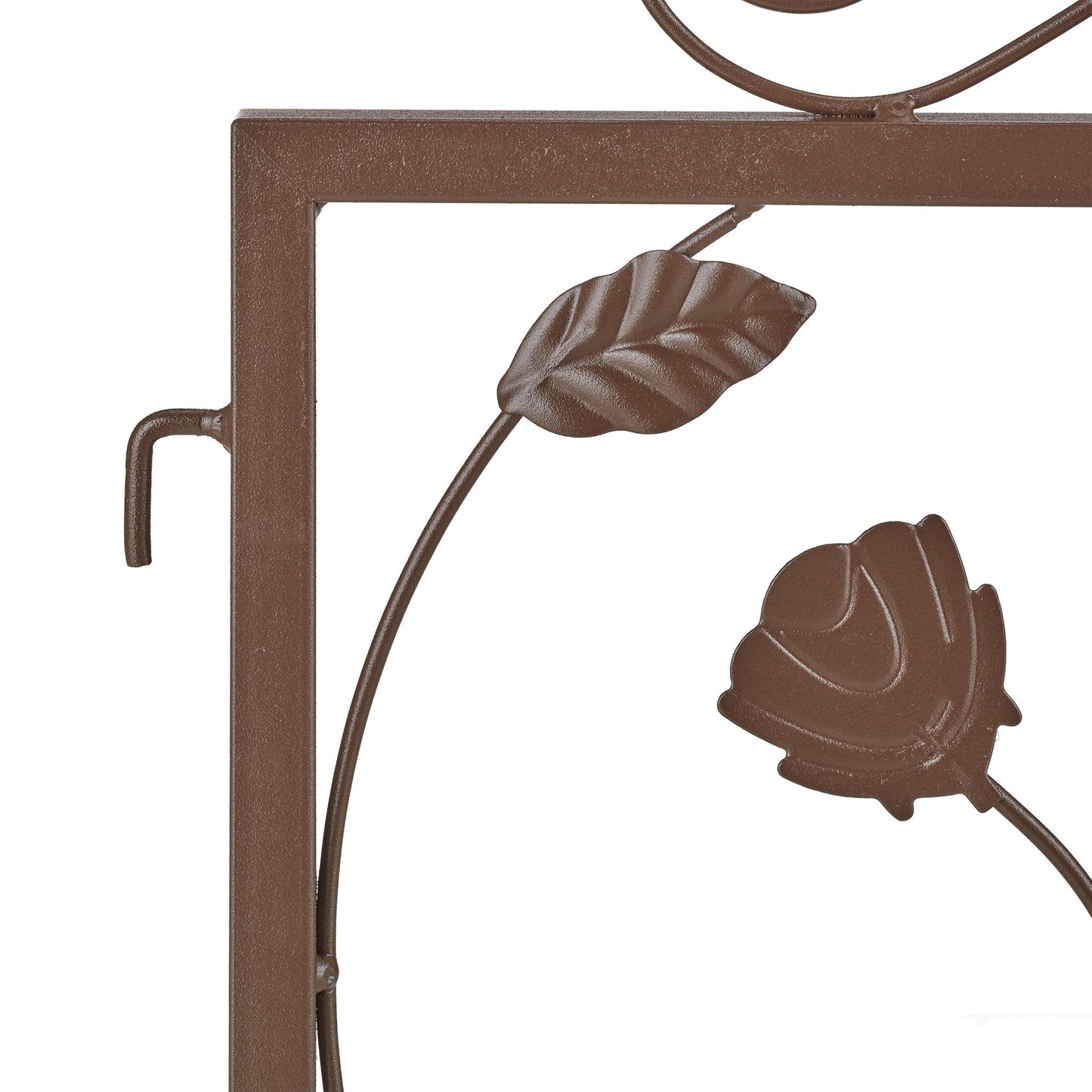 4-part flower bed fence in metal
