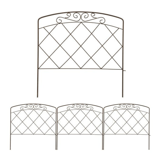 4-part metal bed rail