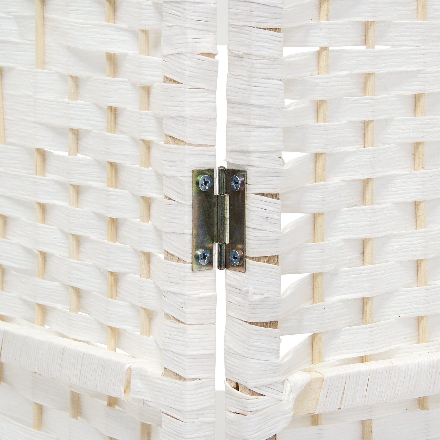 4-part screen in white