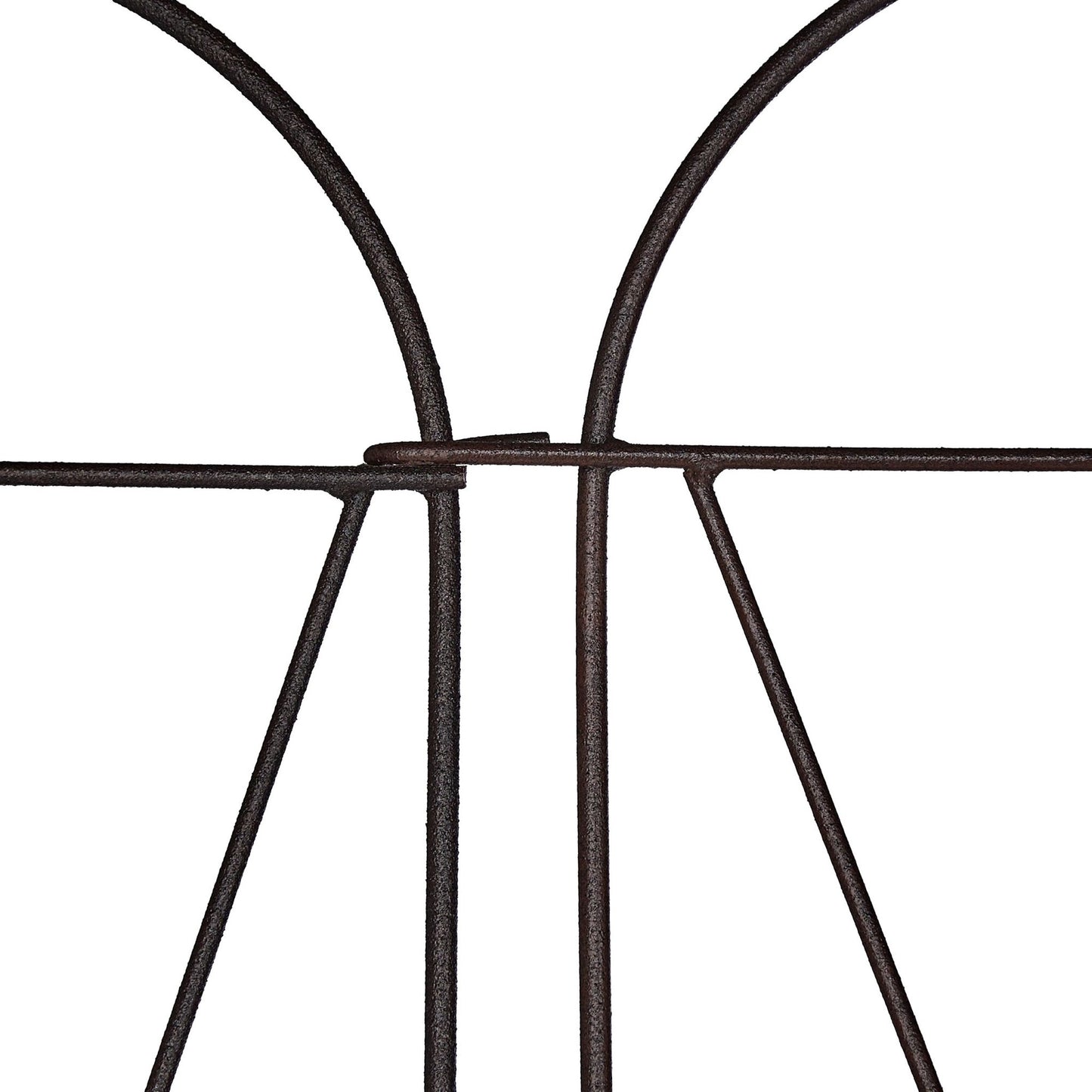 4-part trellis in rust color, set of 3