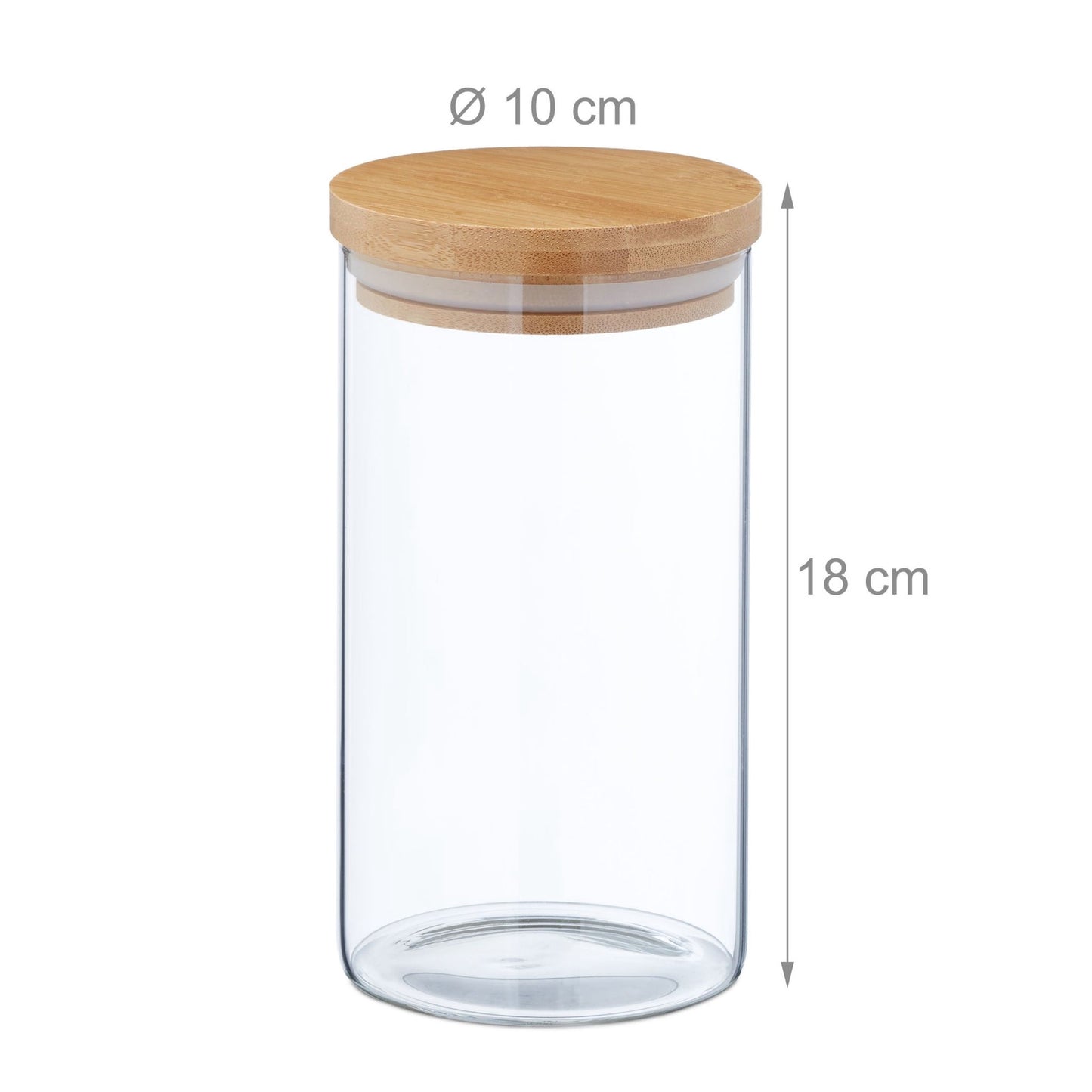 4 pcs. Storage jars 1000 ml