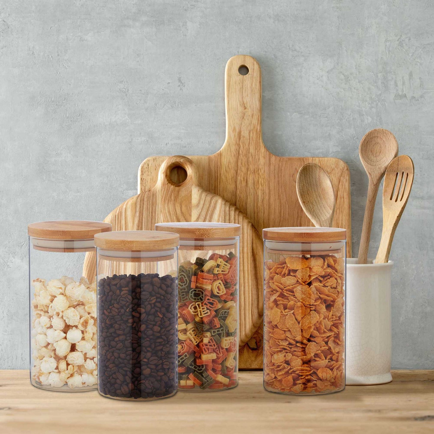 4 pcs. Storage jars 1000 ml