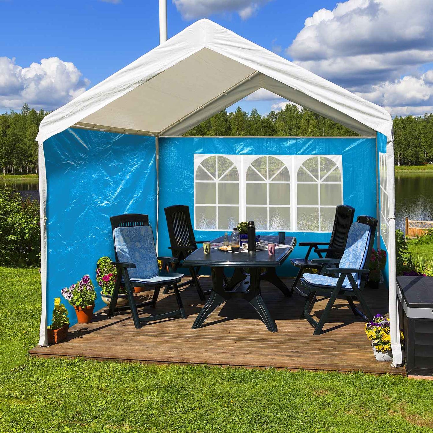 4 pcs. side walls for party tents