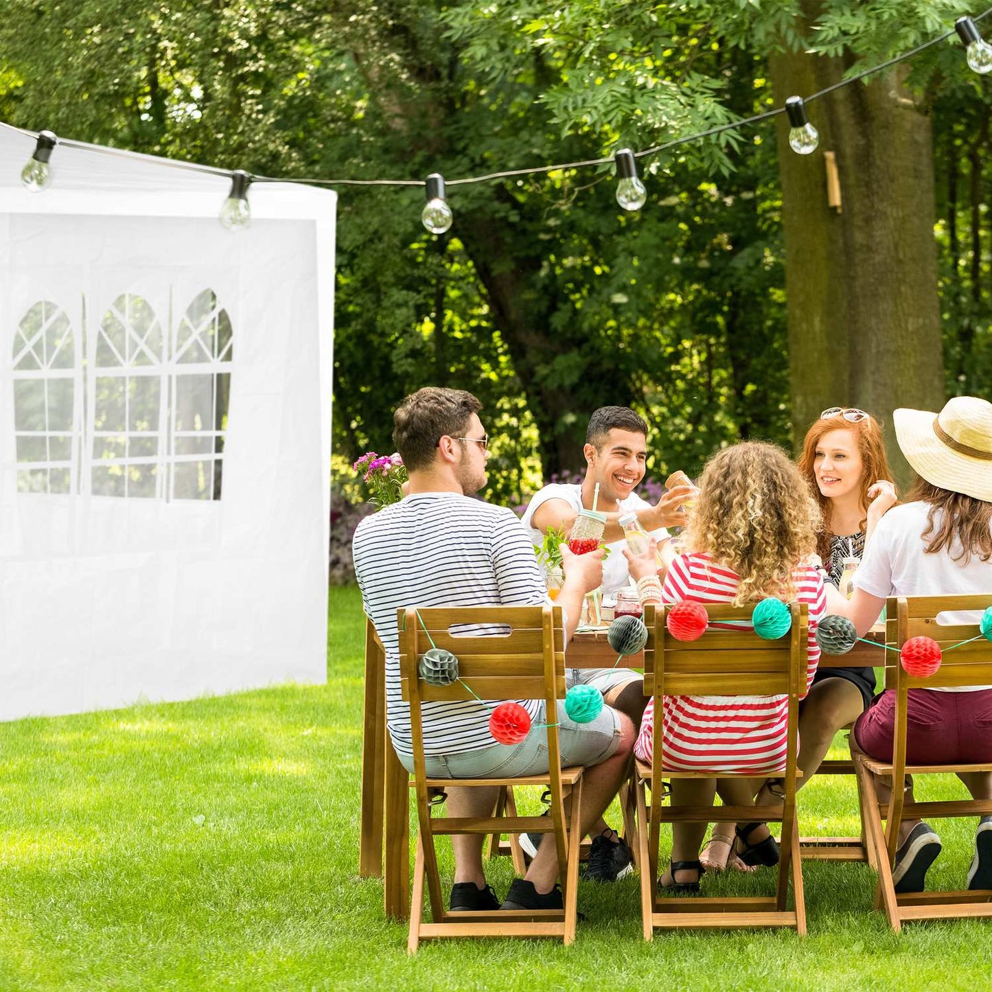 4 pcs. side walls for party tents