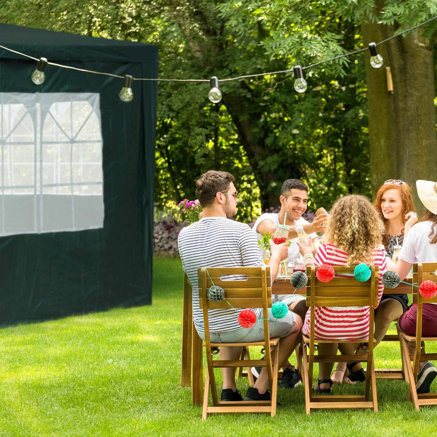 4 pcs. side walls for party tents