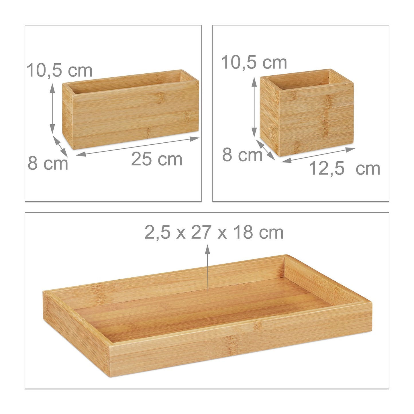 4-piece desk storage set
