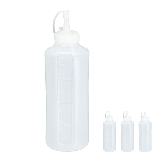 4x Squeeze Bottles 1000ml