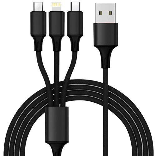 4x USB car charger + Xtrobb 19907 cable