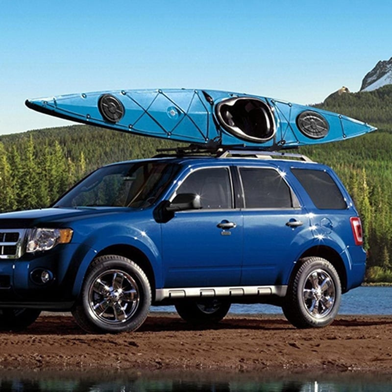 4 x kayak carrier boat holder universal for car roof racks including 4 all-purpose straps