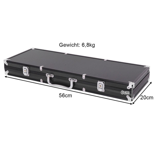 500-piece casino poker set with chips & playing cards & dice & dealer chips & table cloth black