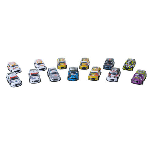50 Pull-Back Toy Cars with Suitcase – No Batteries Needed