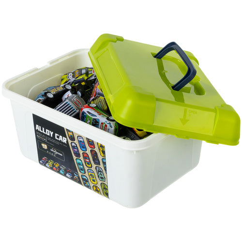 50 Pull-Back Toy Cars with Suitcase – No Batteries Needed