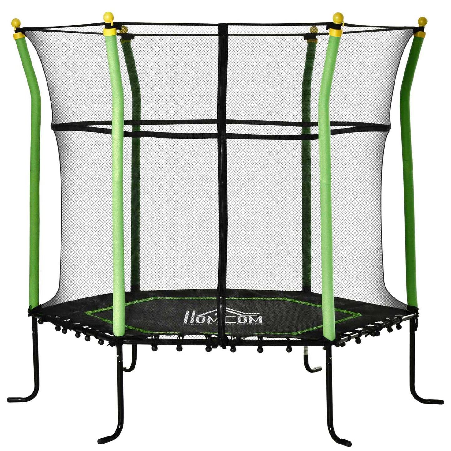 5.3 ft Garden Trampoline for Kids with Safety Net