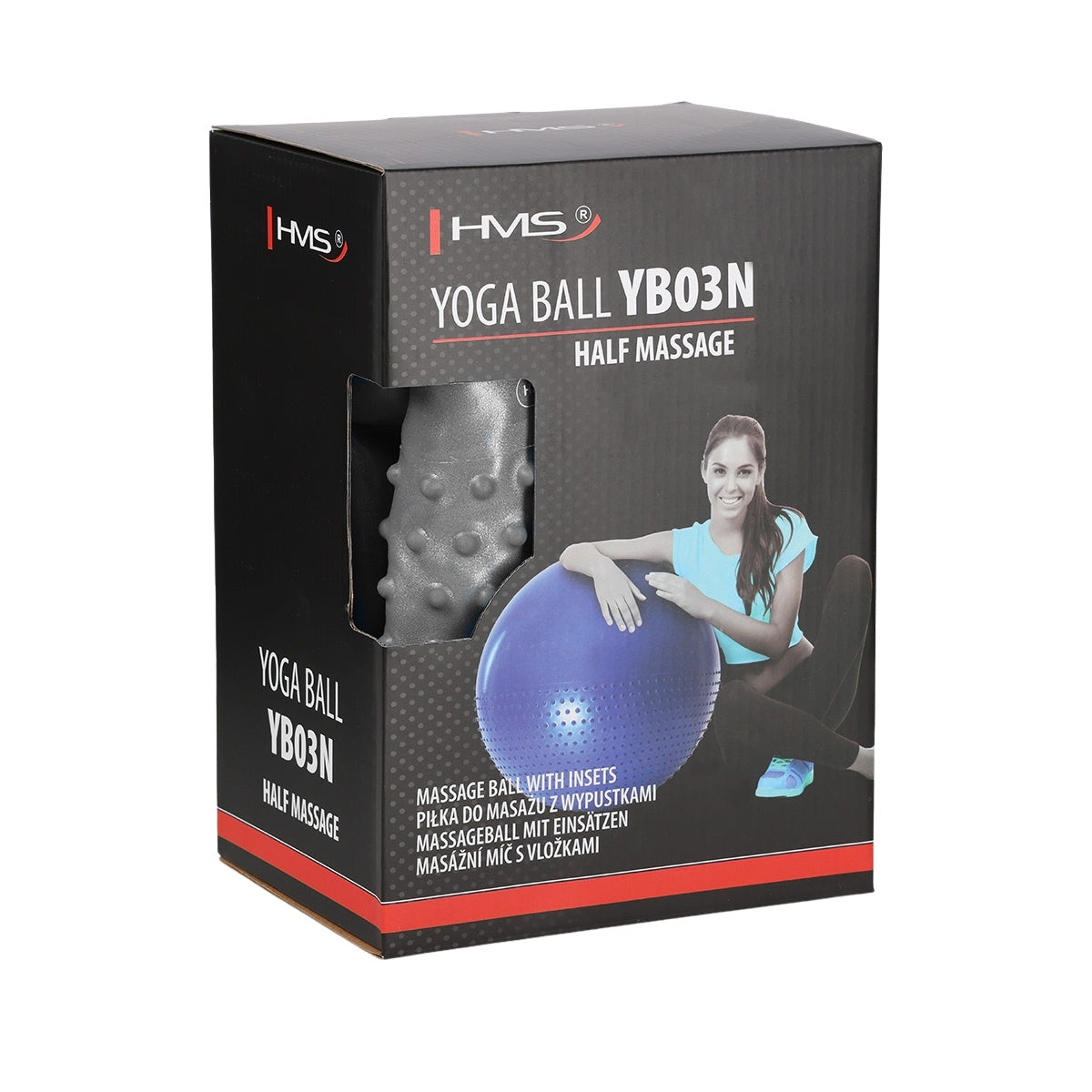 55cm Navy Blue Gym Ball – Anti-Burst, Non-Slip
