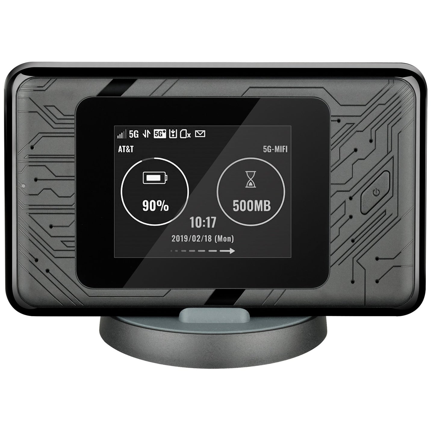 5G WiFi 6 Portable Router, AX1800, 1.6 Gbps, LCD Display