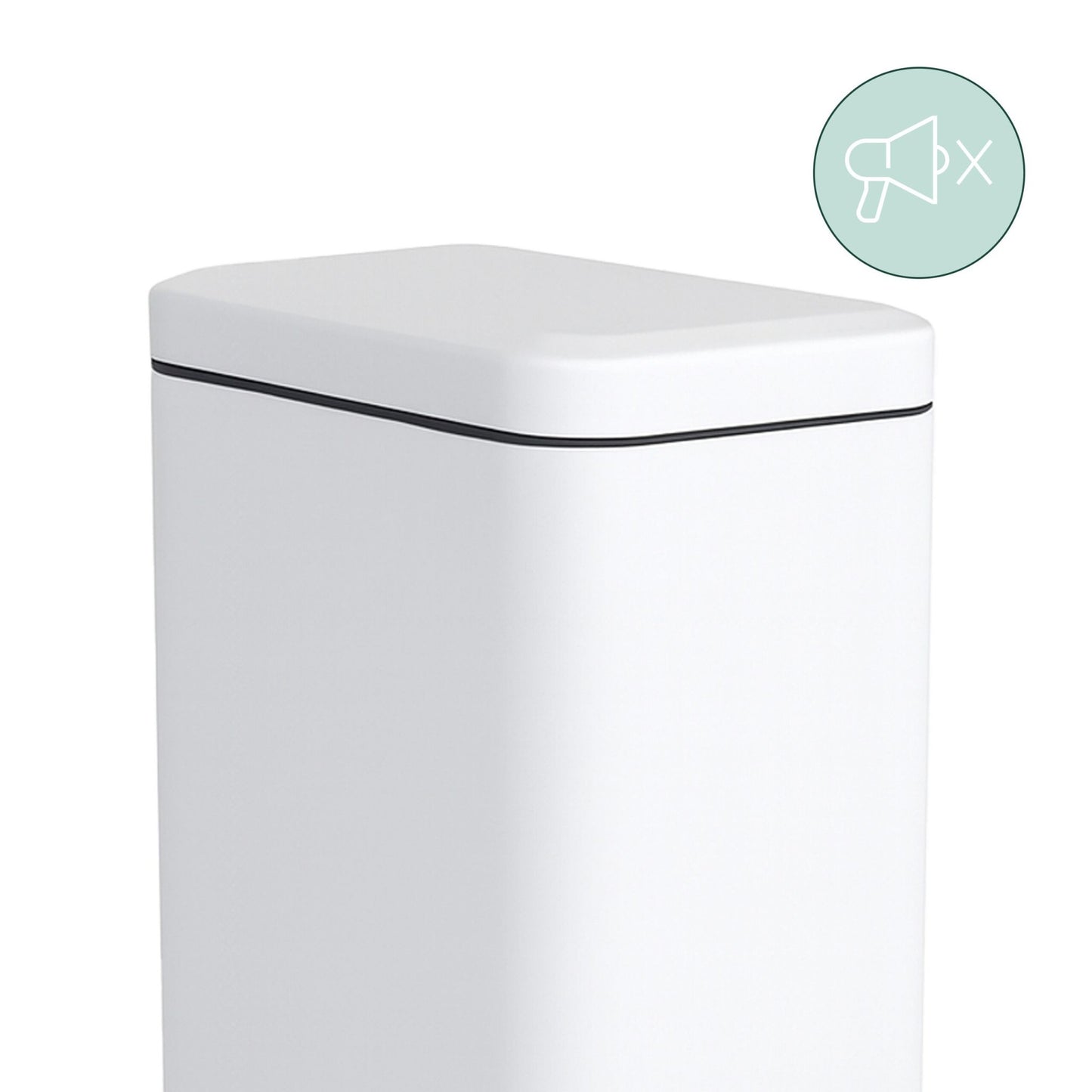 5L Bathroom Bin, Soft-Close, Foot Pedal