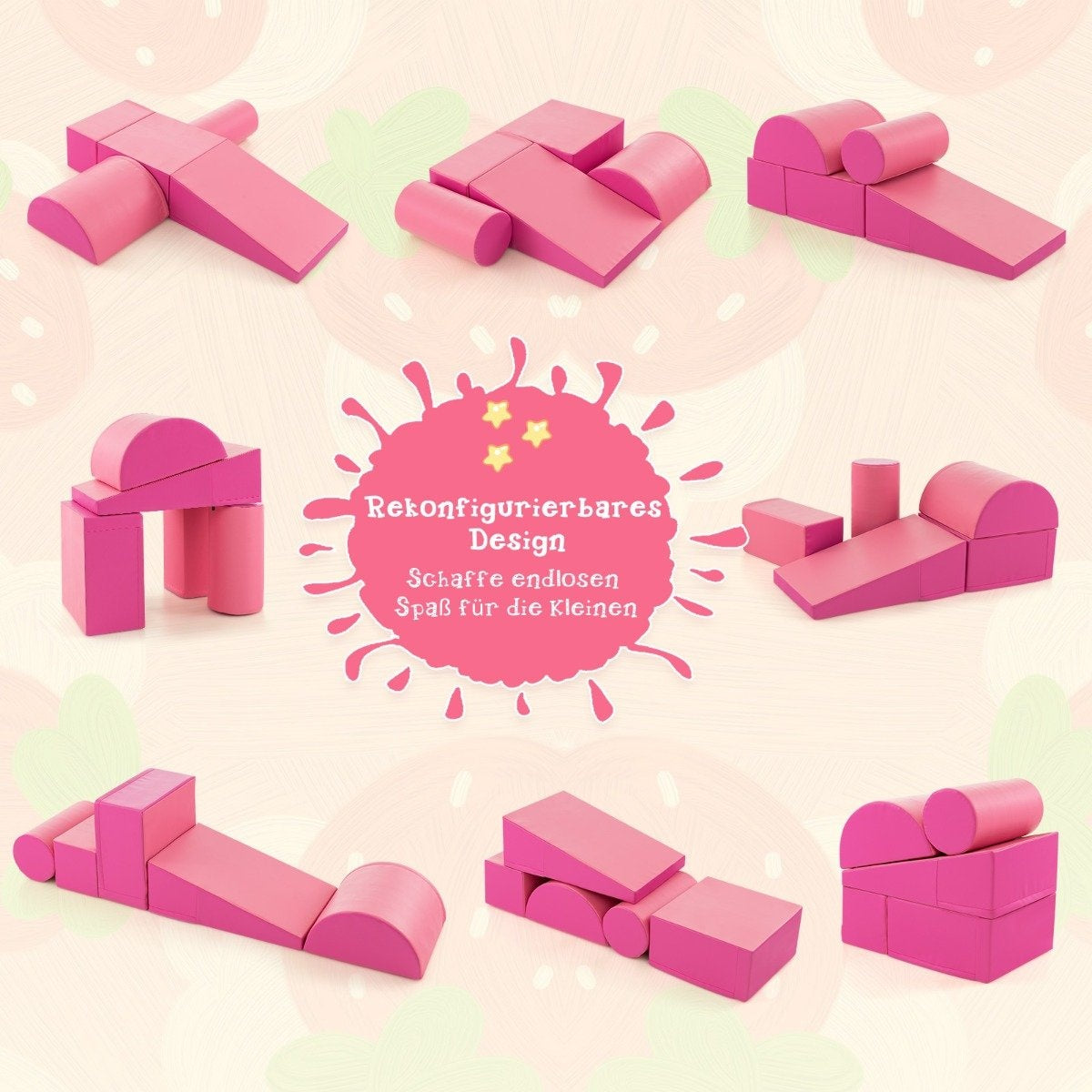 5-Piece Foam Playset for Climbing and Crawling