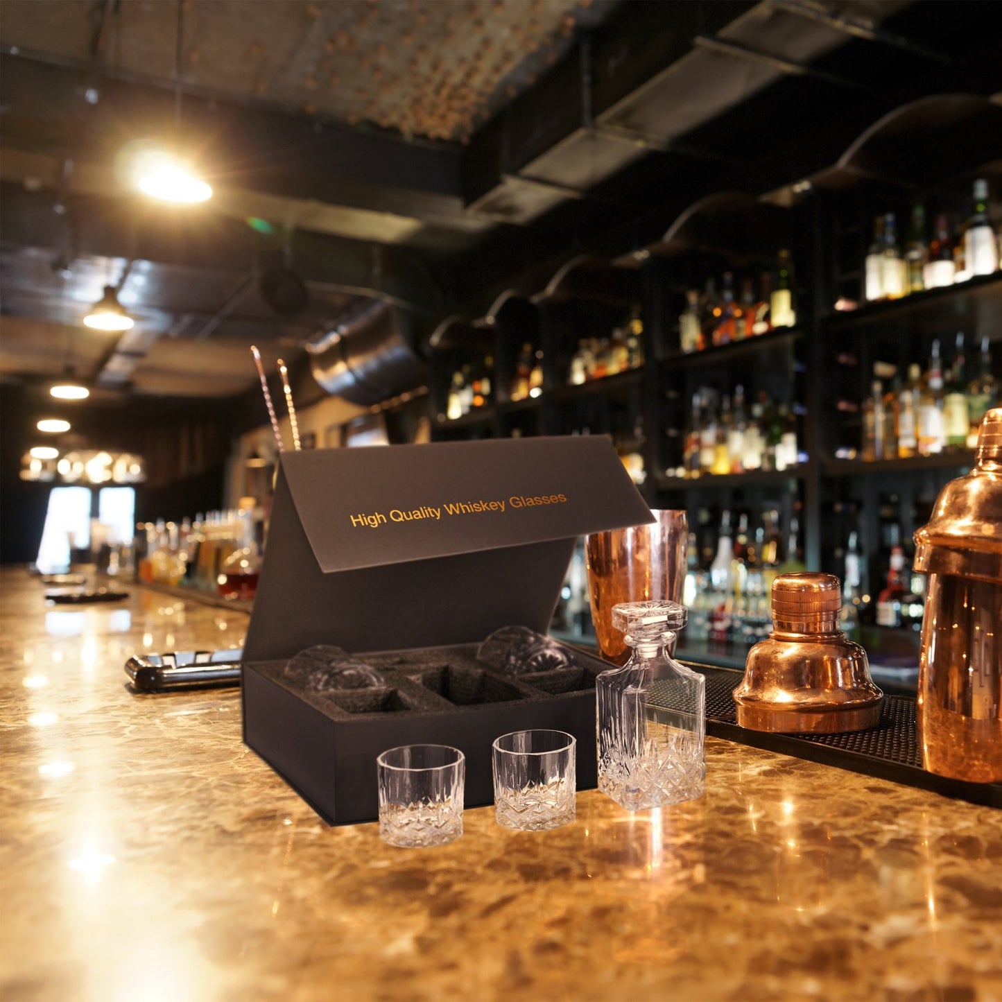 5-Piece Whisky Set Decanter & Glasses