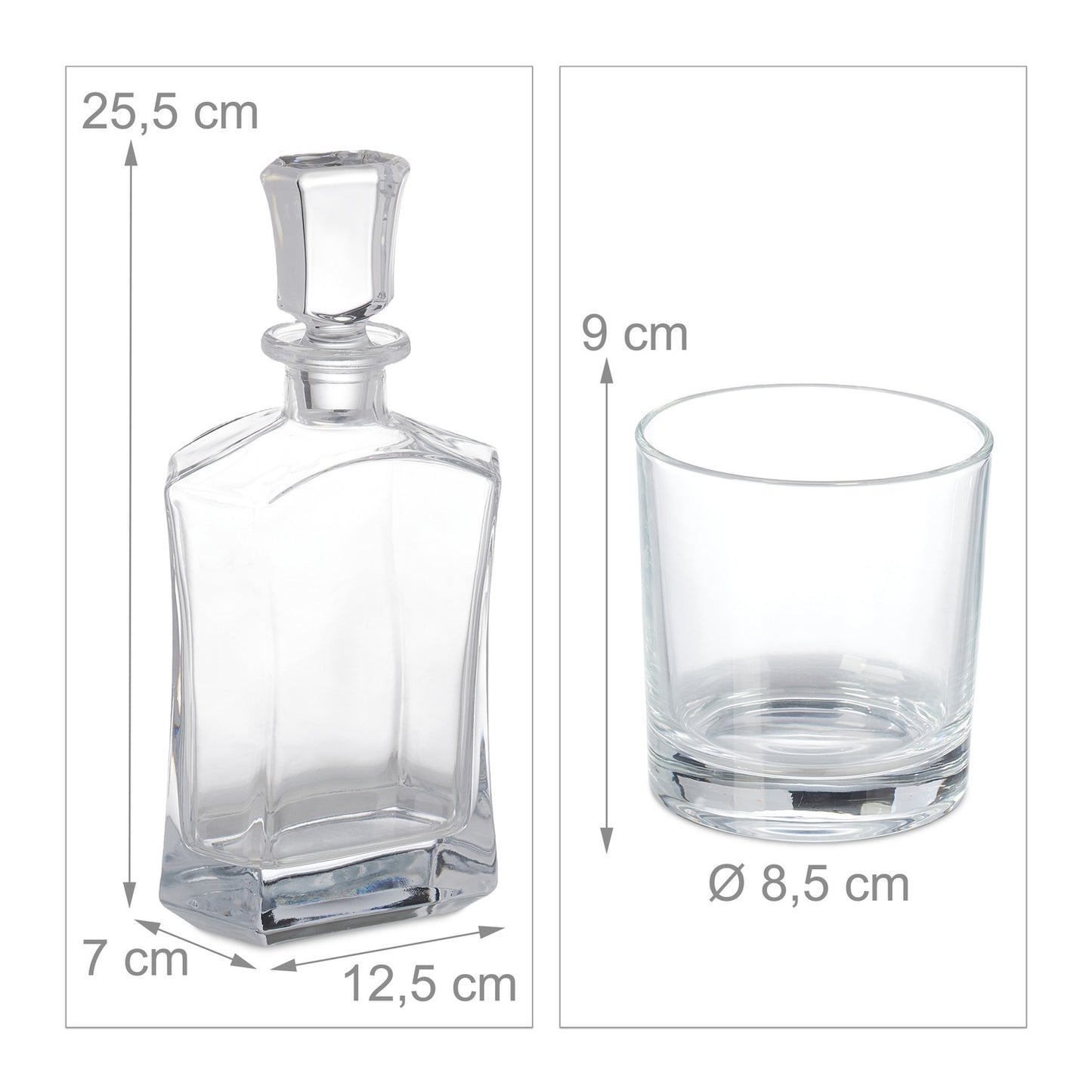5-Piece Whisky Set Decanter & Glasses