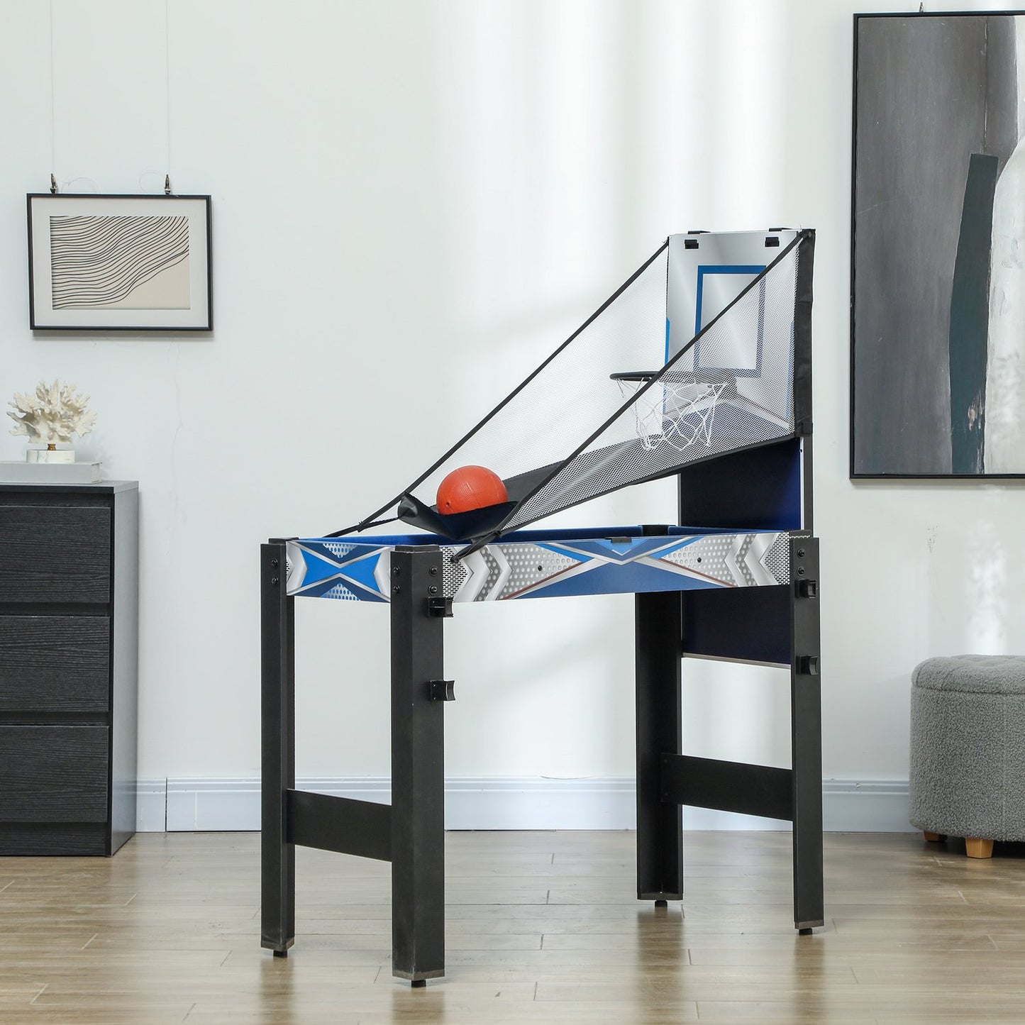 5-in-1 Game Table: Billiards, Table Tennis, Hockey, Basketball, Archery